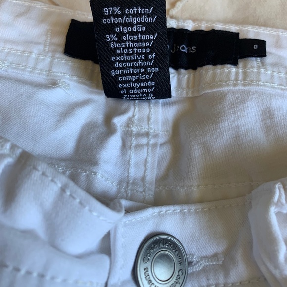 Calvin Klein White Jeans Size 8 - Picture 5 of 5